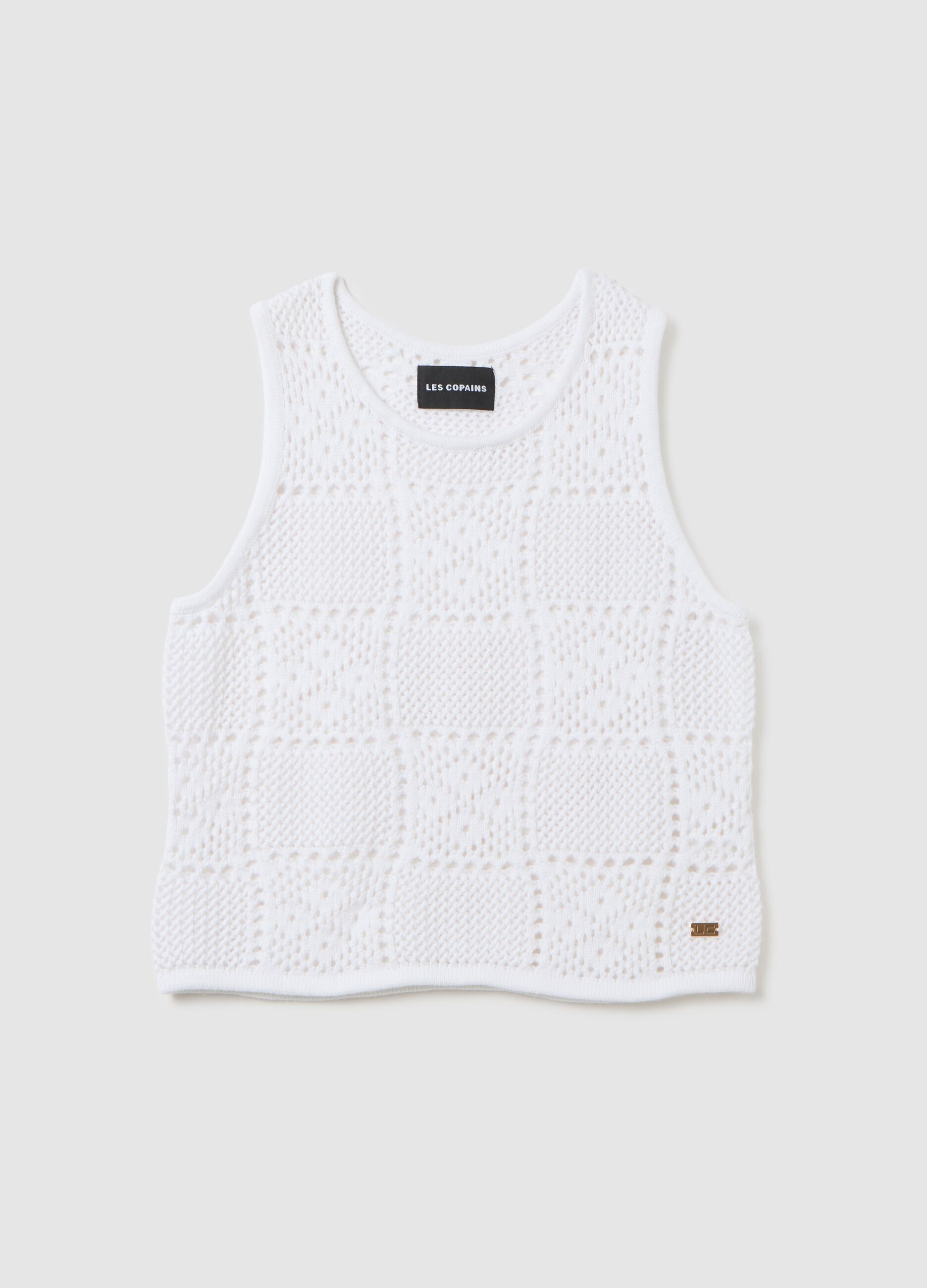 White Les Copains Housebrand Cotton Top