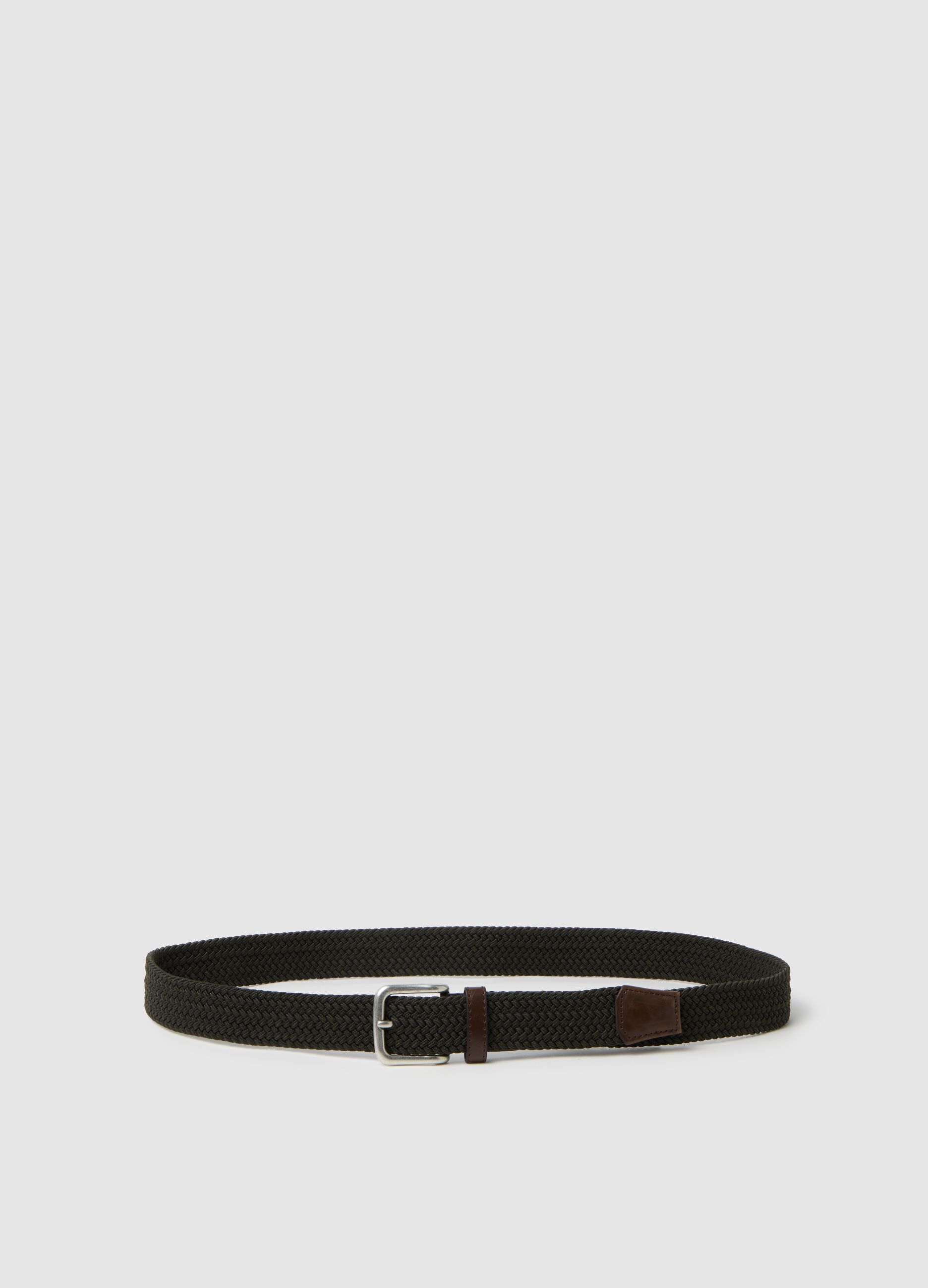 Elasticated Multicolour Genuine Leather Belt