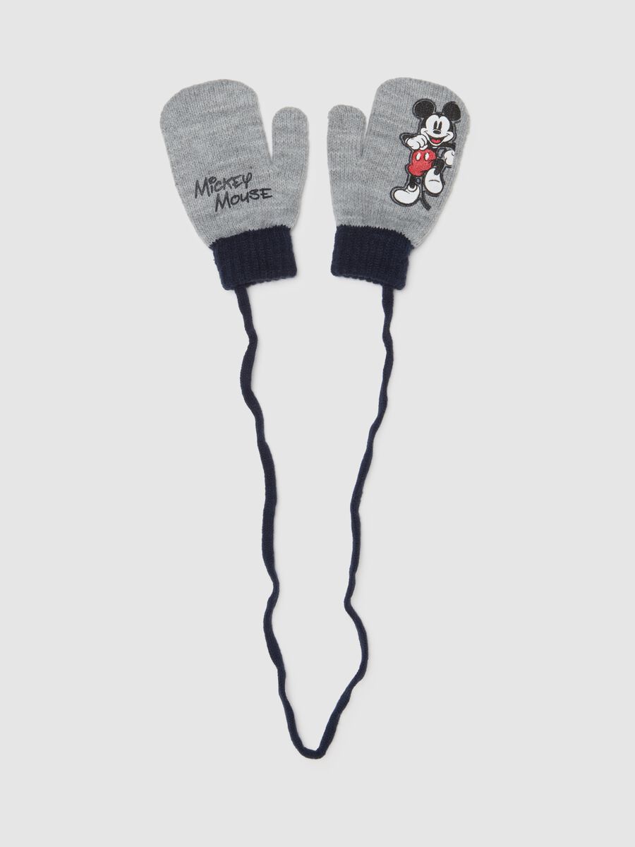 Heavy Grey Gloves with Print_0