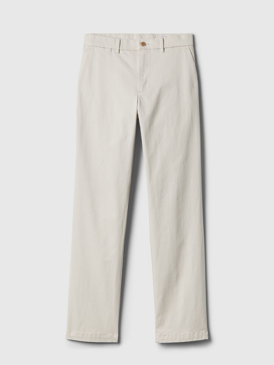 Straight-fit trousers in stretch cotton_3