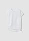 Girls' White Stretch Cotton Slim Fit T-shirt_3