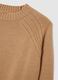 Beige wool blend oversized pullover_5