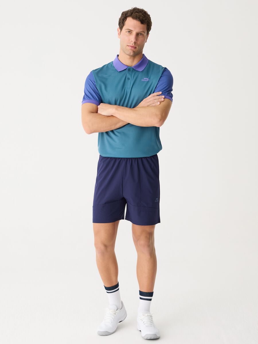 SLAZENGER polo shirt in technical fabric_1