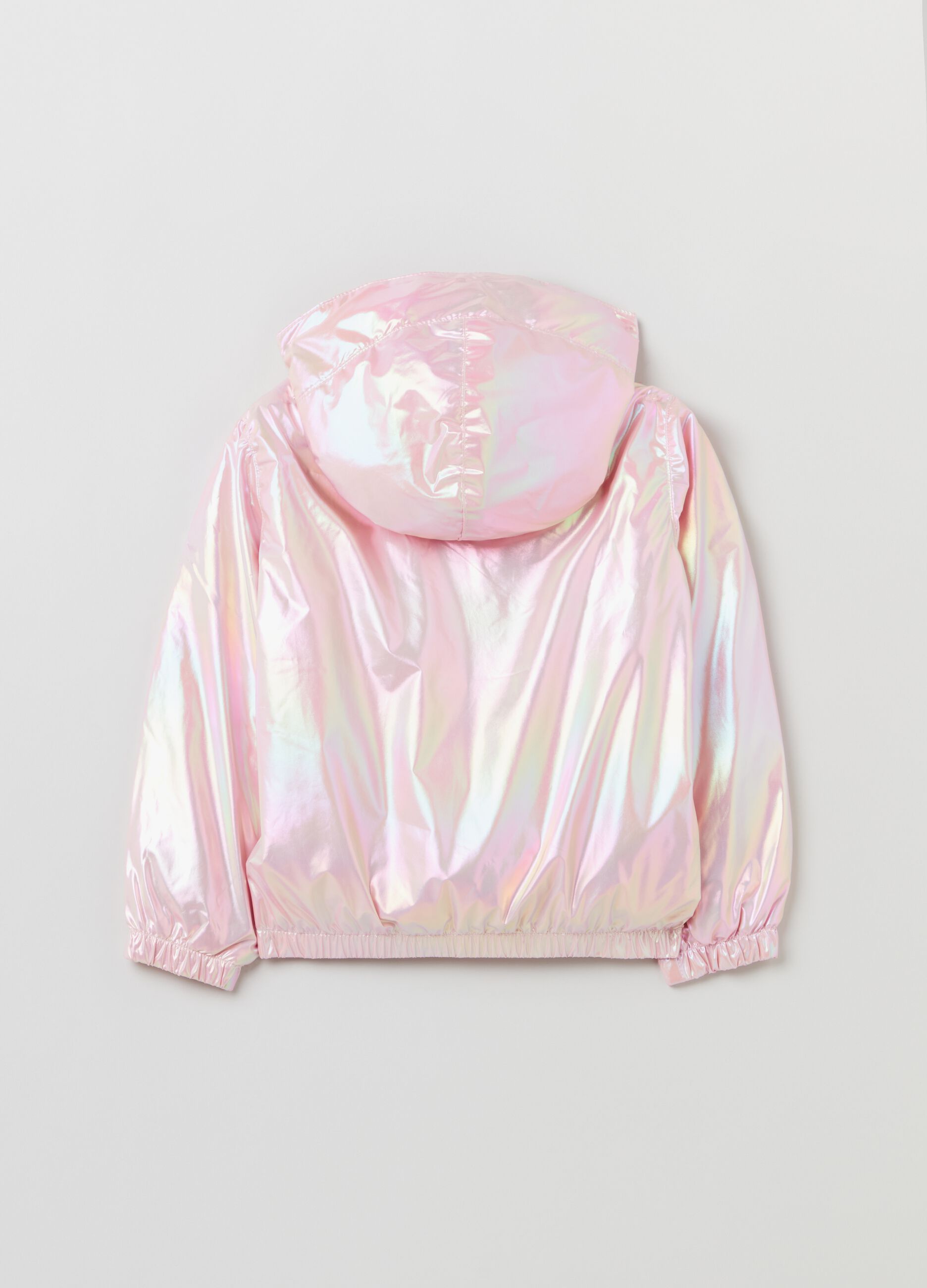 Giacca impermeabile shiny con cappuccio_1