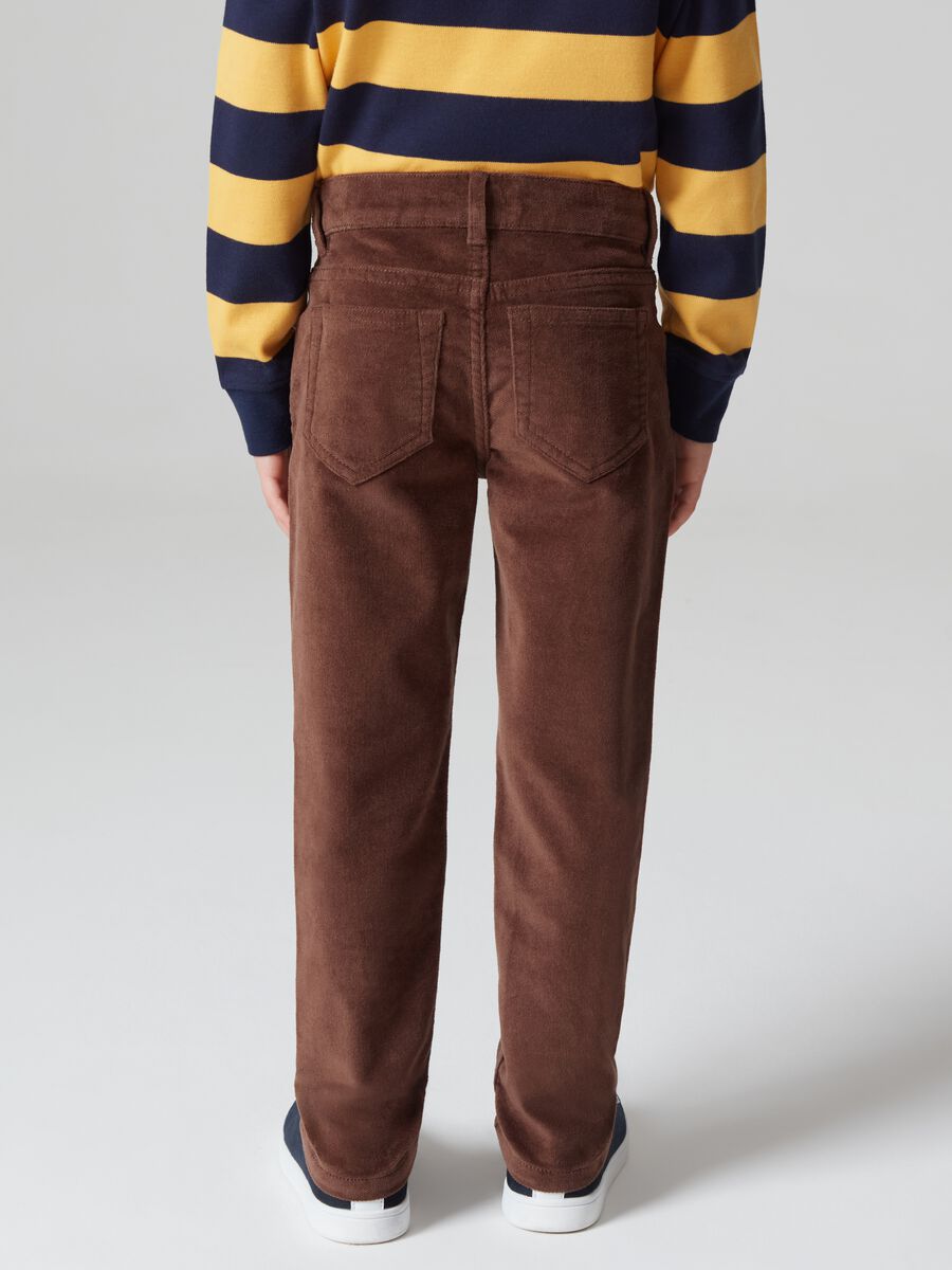 Pantaloni in velluto cinque tasche_2