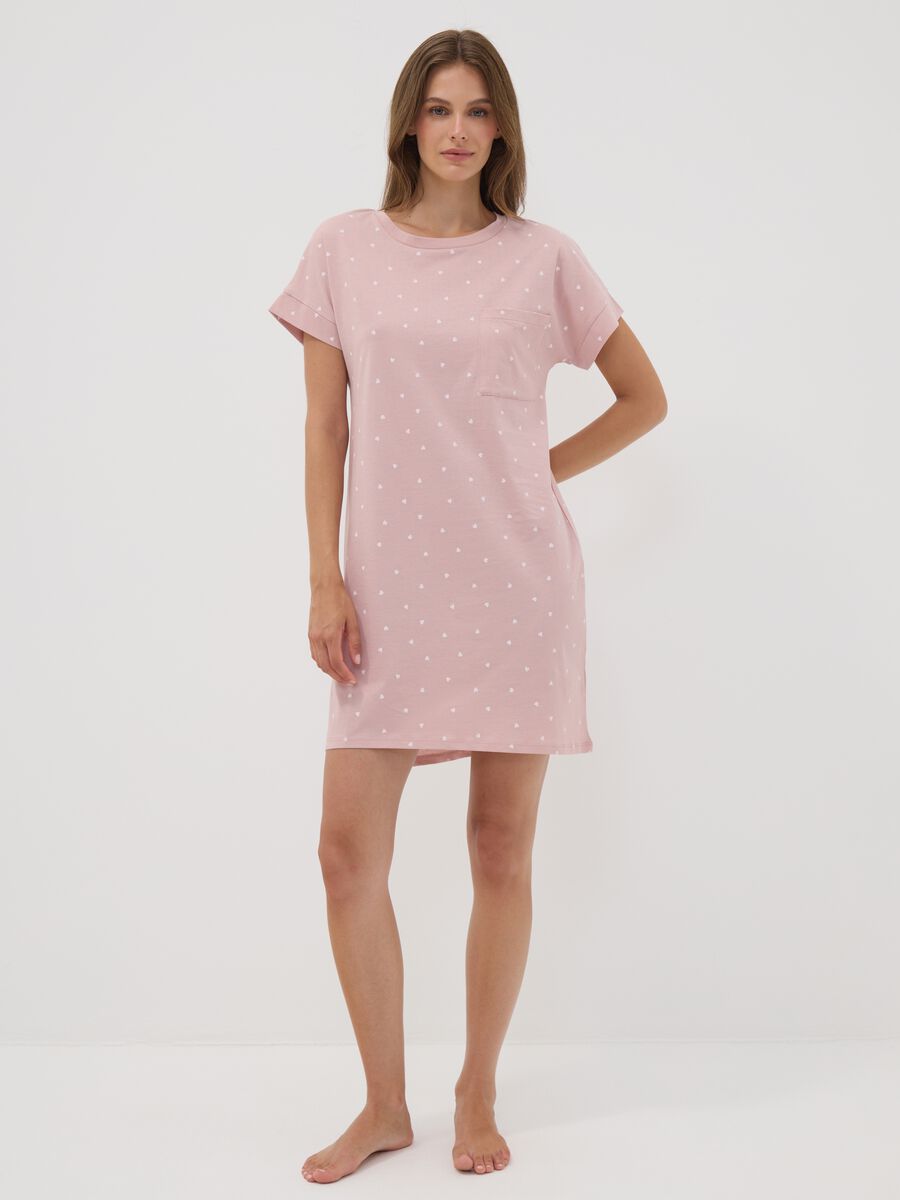 Pink pure organic cotton nightshirt_0