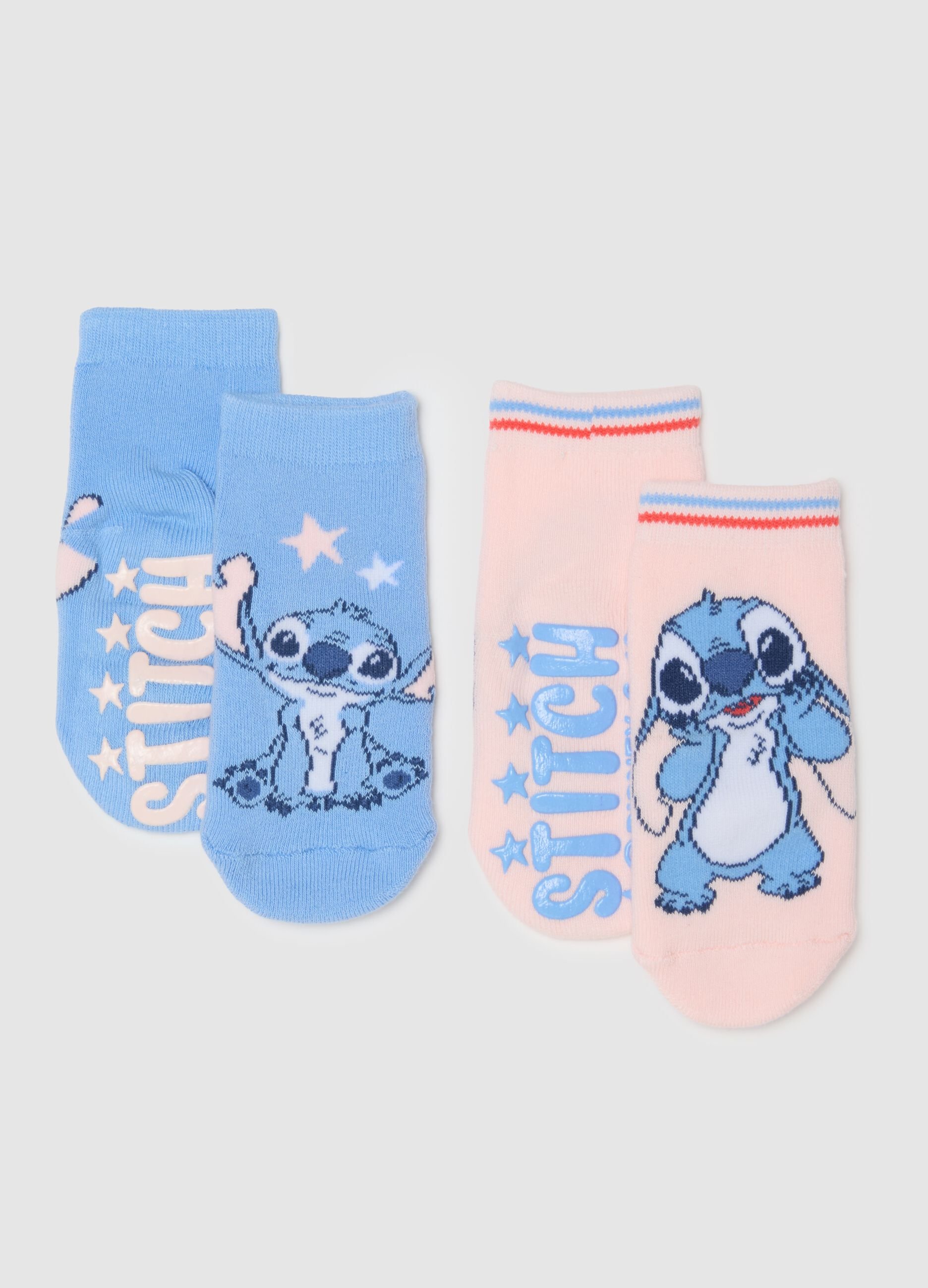 Pack of multicolour baby girl socks in cotton blend with print