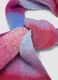 Sciarpa rosa in misto lana con frange_1