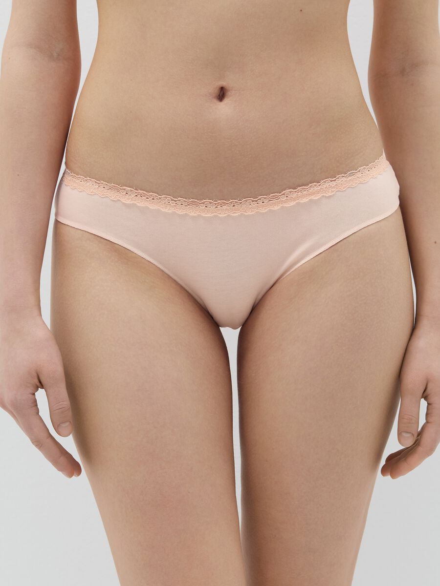 Two-pack briefs with lace trim_1