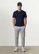 Men&rsquo;s blue organic cotton slim-fit short-sleeve T-shirt_1