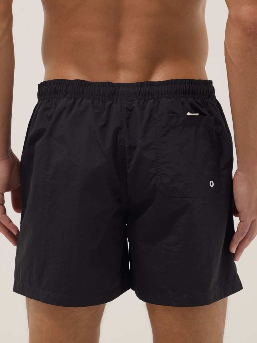 Boxer da mare neri regular fit con coulisse_2