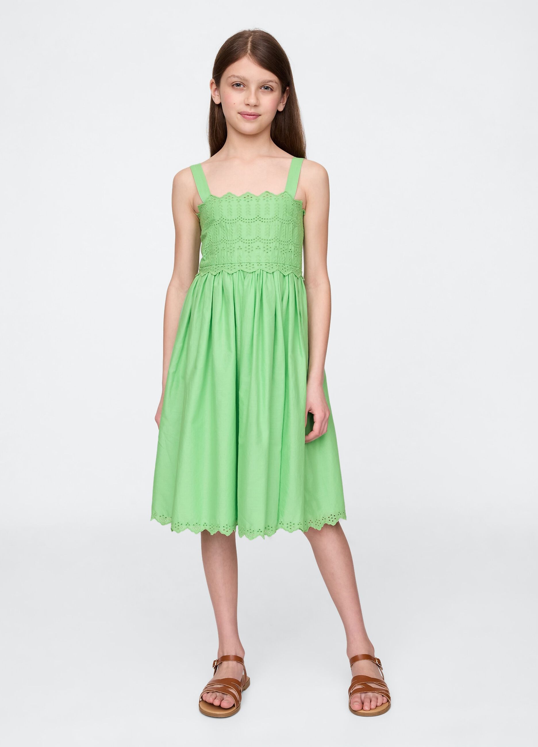 Gap Kids Green Cotton Dress