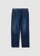 Jeans denim in puro cotone relaxed fit_0