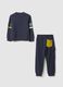 Children's regular fit blue cotton sweatshirt and trousers set_1