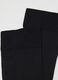 Black elasticated fabric knee-high socks tripack_2
