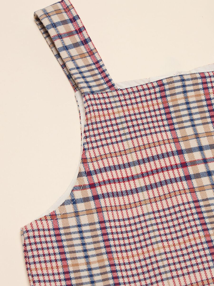 Dress in cotton blend twill_1