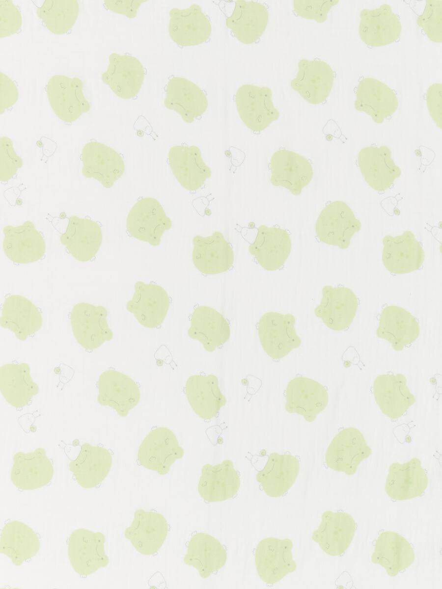 Two-pack blankets in muslin with animals print_1