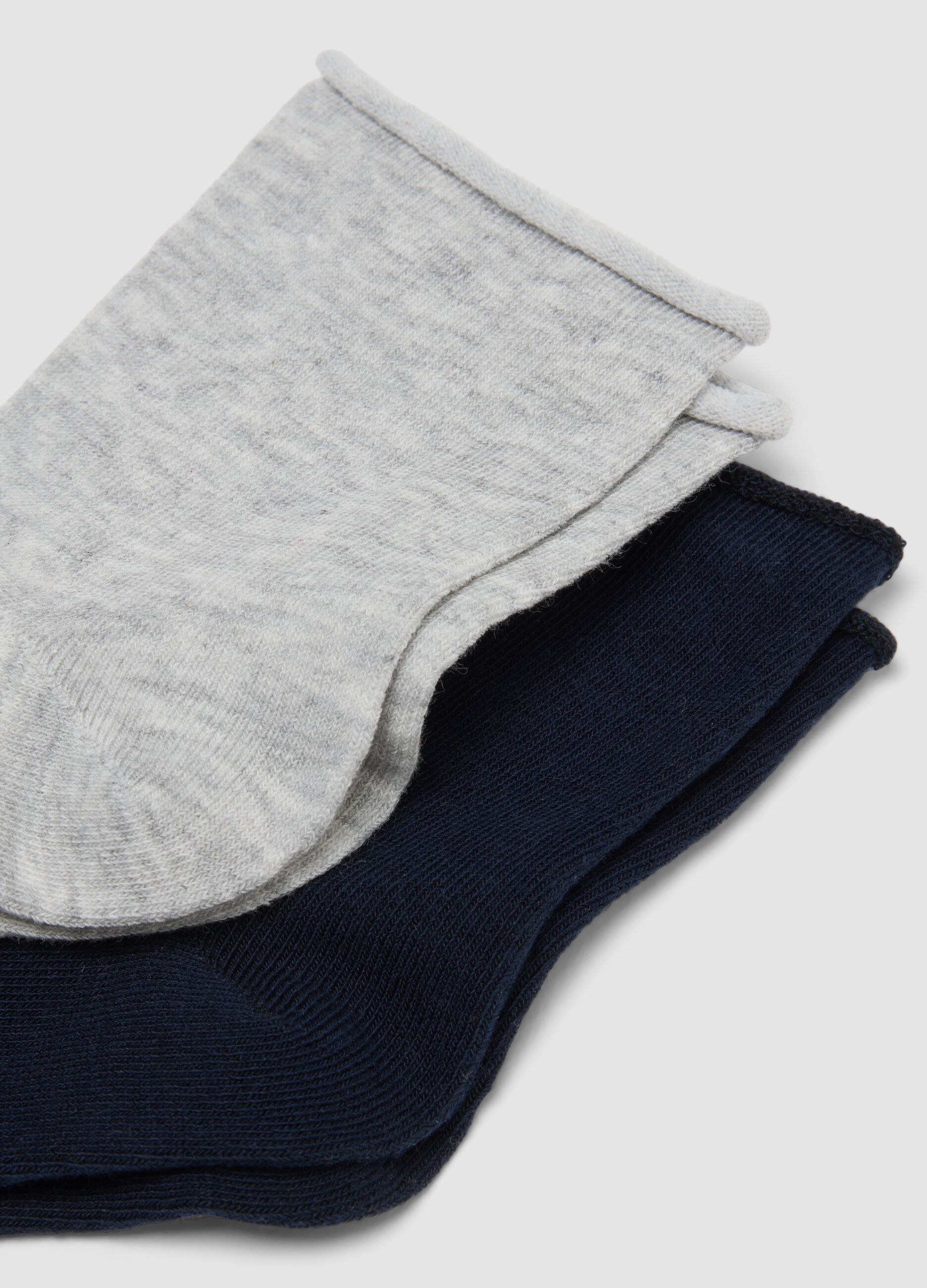5-pack of multicolour organic stretch cotton ankle socks
