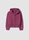 Girls&rsquo; Purple Hooded Cotton-Blend Cardigan_0