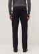 Black slim fit stretch cotton cargo trousers_2