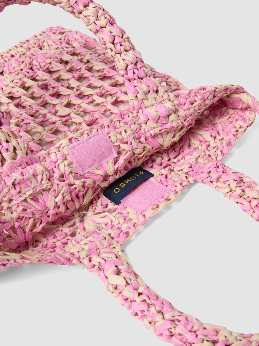Multicoloured pure paper fabric bag for girls with shoulder strap_3