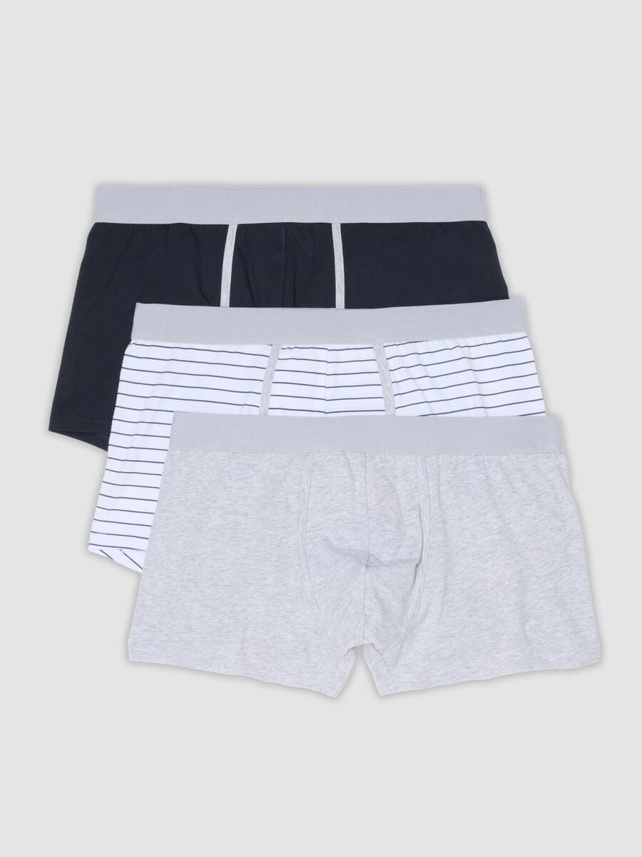 Multicolour 3-pack of stretch organic cotton boxers_0