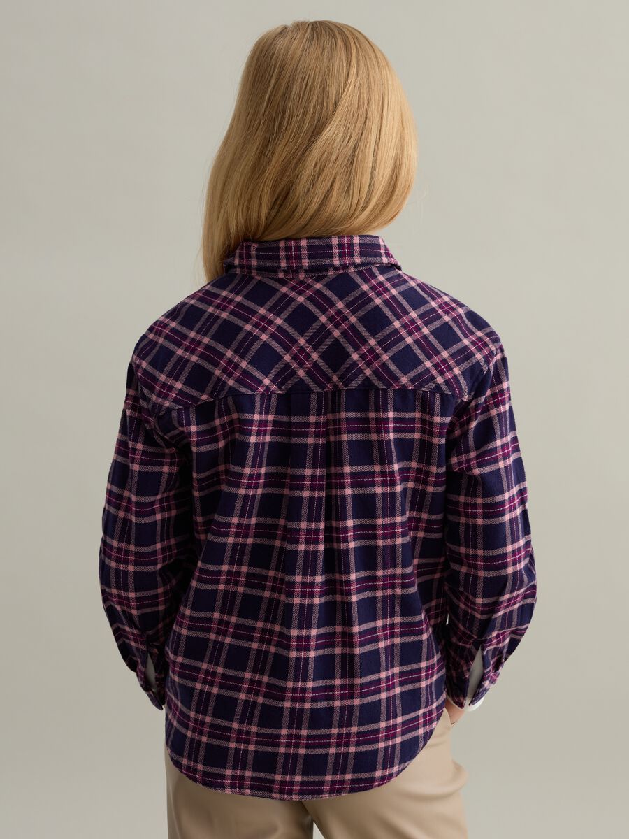 Flannel shirt with check pattern_1