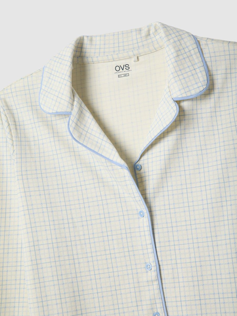 White check pyjamas in pure cotton regular fit_5
