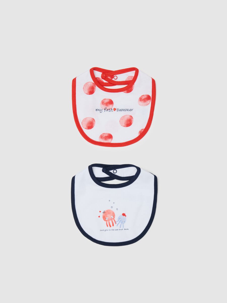 Multicolour pure cotton baby bib_0