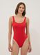 Costume intero rosso in tessuto elasticizzato_0