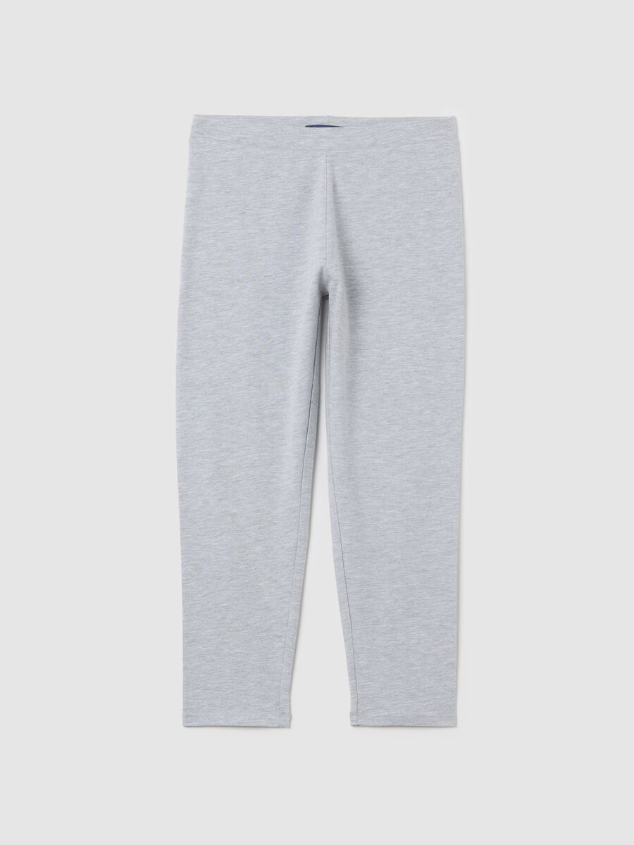 Grey stretchy cotton leggings by Ovs_4
