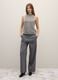 Regular fit grey high collar knitted vest_0