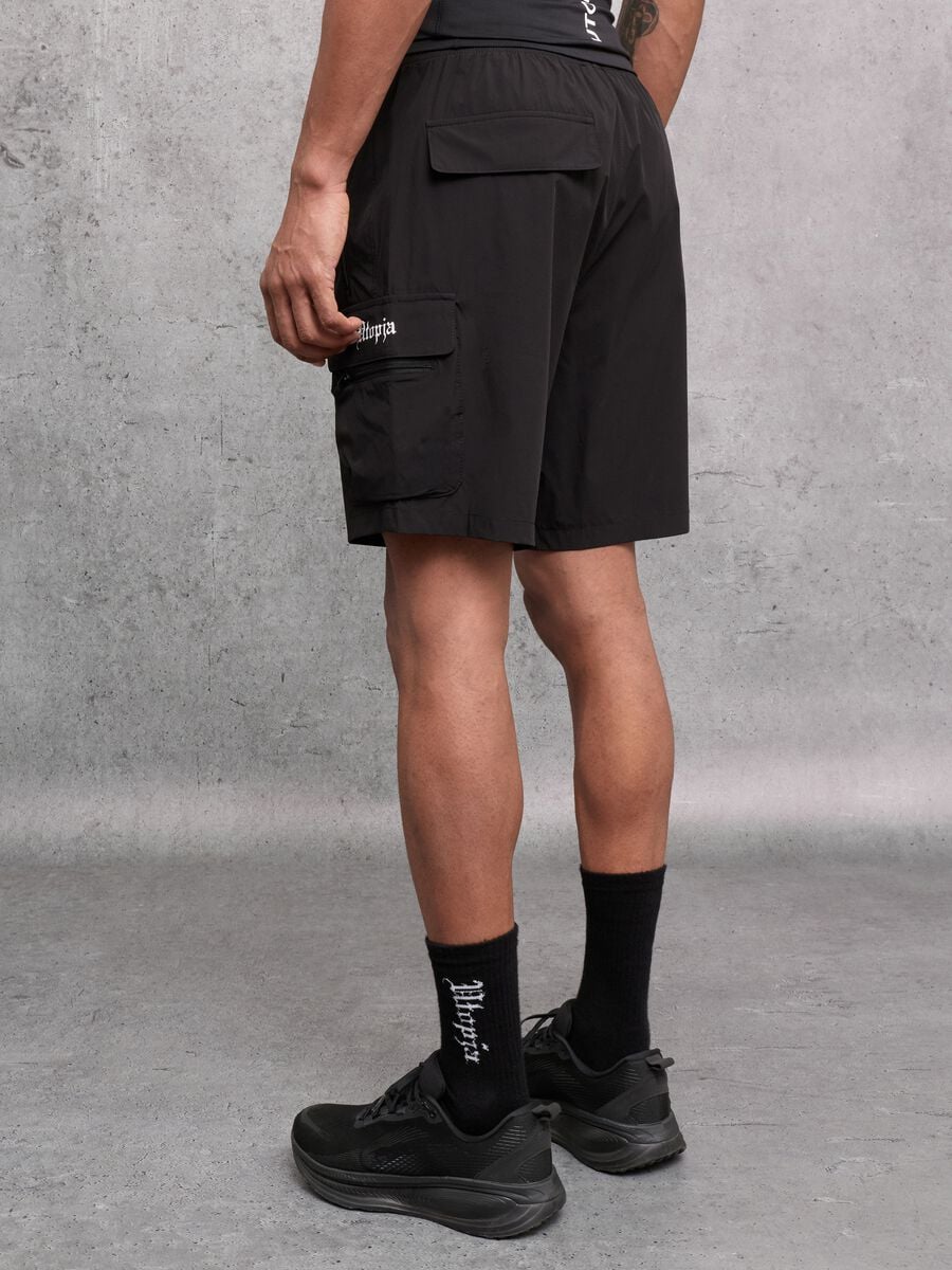 Technical Cargo Shorts Black_2