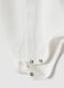 White pure cotton bodysuit for newborns with pointed collar and embroidery_3
