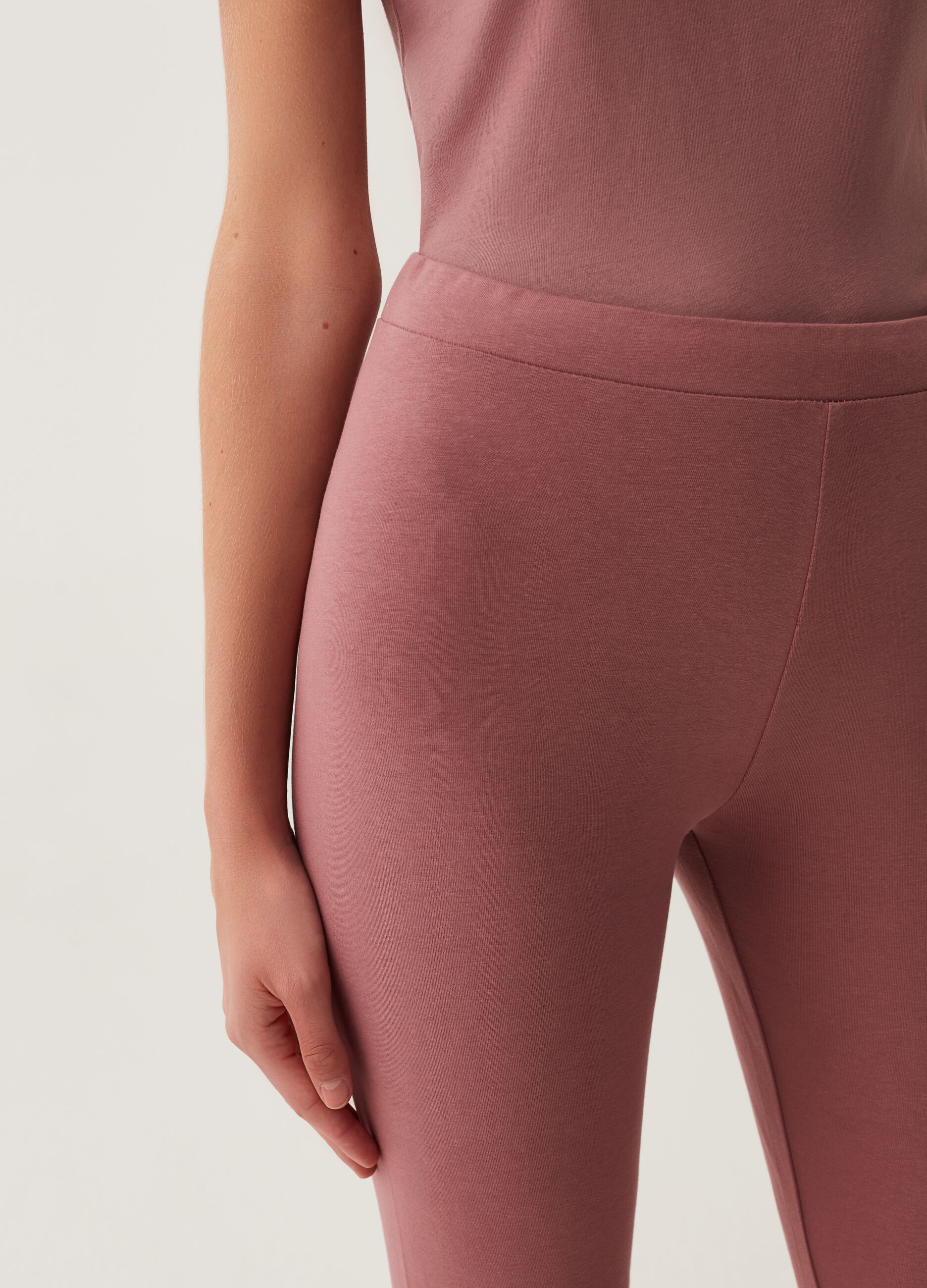 Leggings in cotone stretch