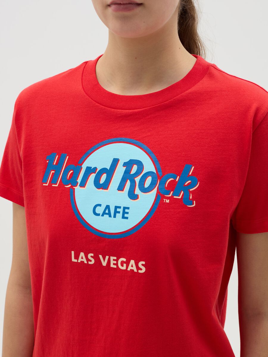 Red T-shirt with Hard Rock Café Las Vegas print_3
