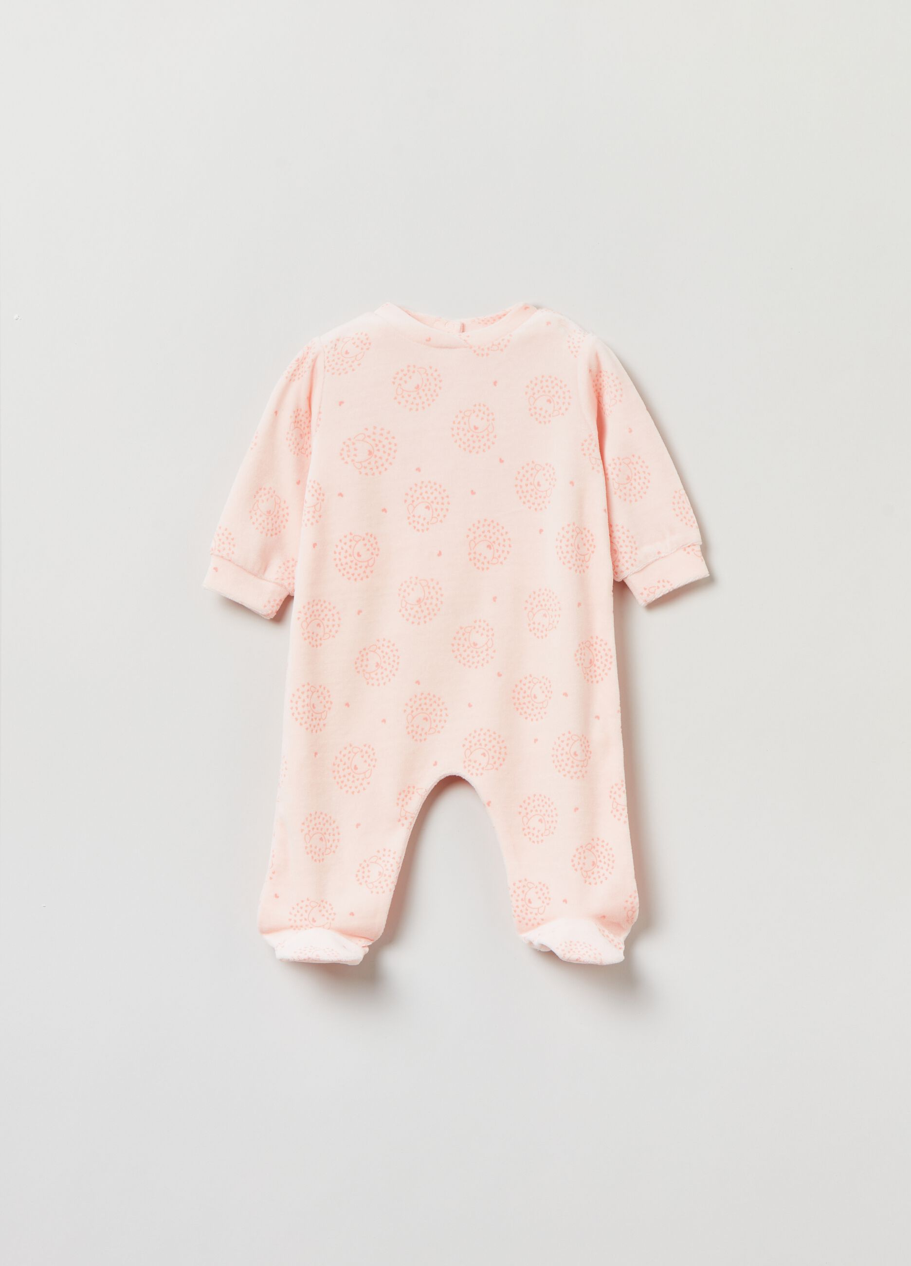 Tutina in velour con stampa pecorelle_0