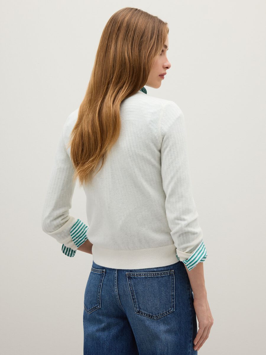 White pure wool regular fit jumper_3