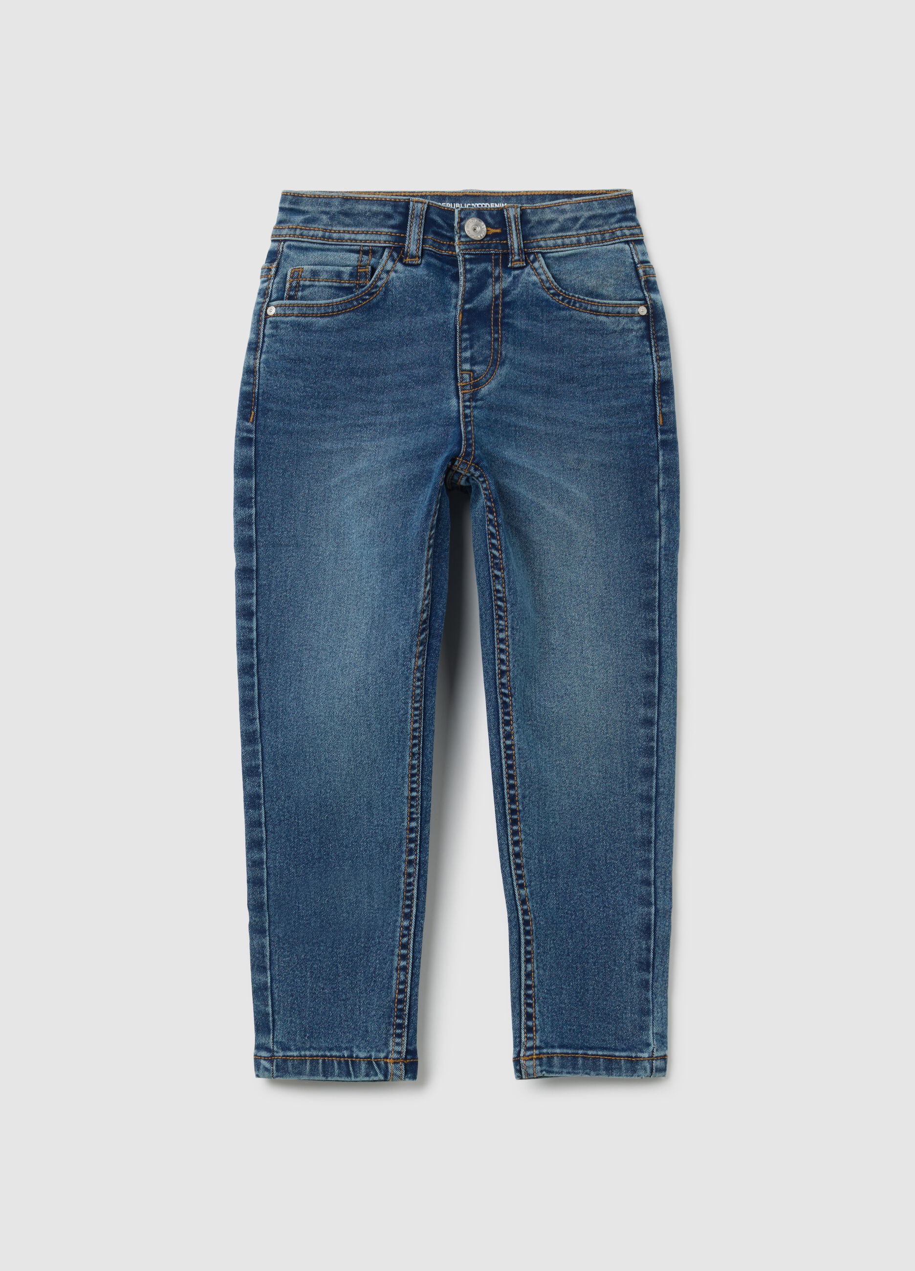 Children's regular fit blue denim jeans