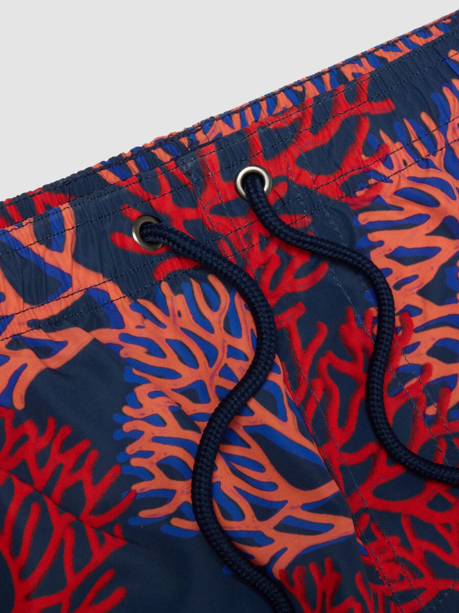 Costume boxer multicolor con stampa coralli_1