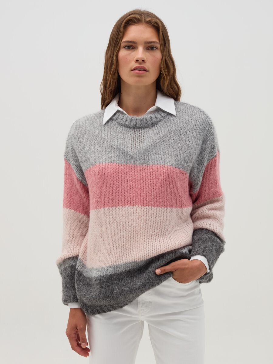 Oversized colourblock pullover_0
