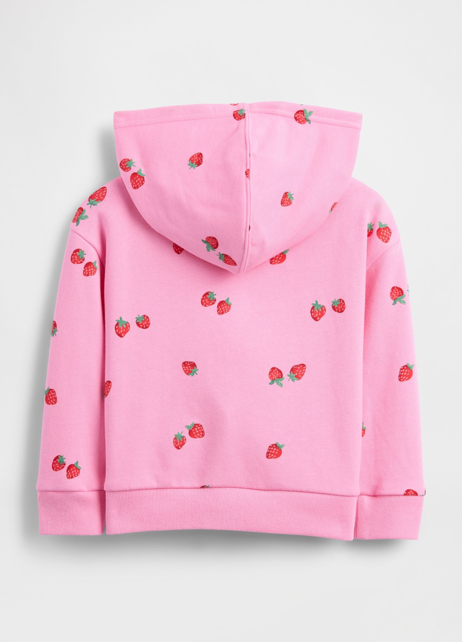 Full-zip cotton-blend hooded sweatshirt