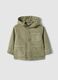Boys' Pure Cotton Green Shacket Regular Fit with Hood_0