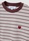 Multicolour relaxed-fit striped pure cotton T-shirt with chest embroidery_6