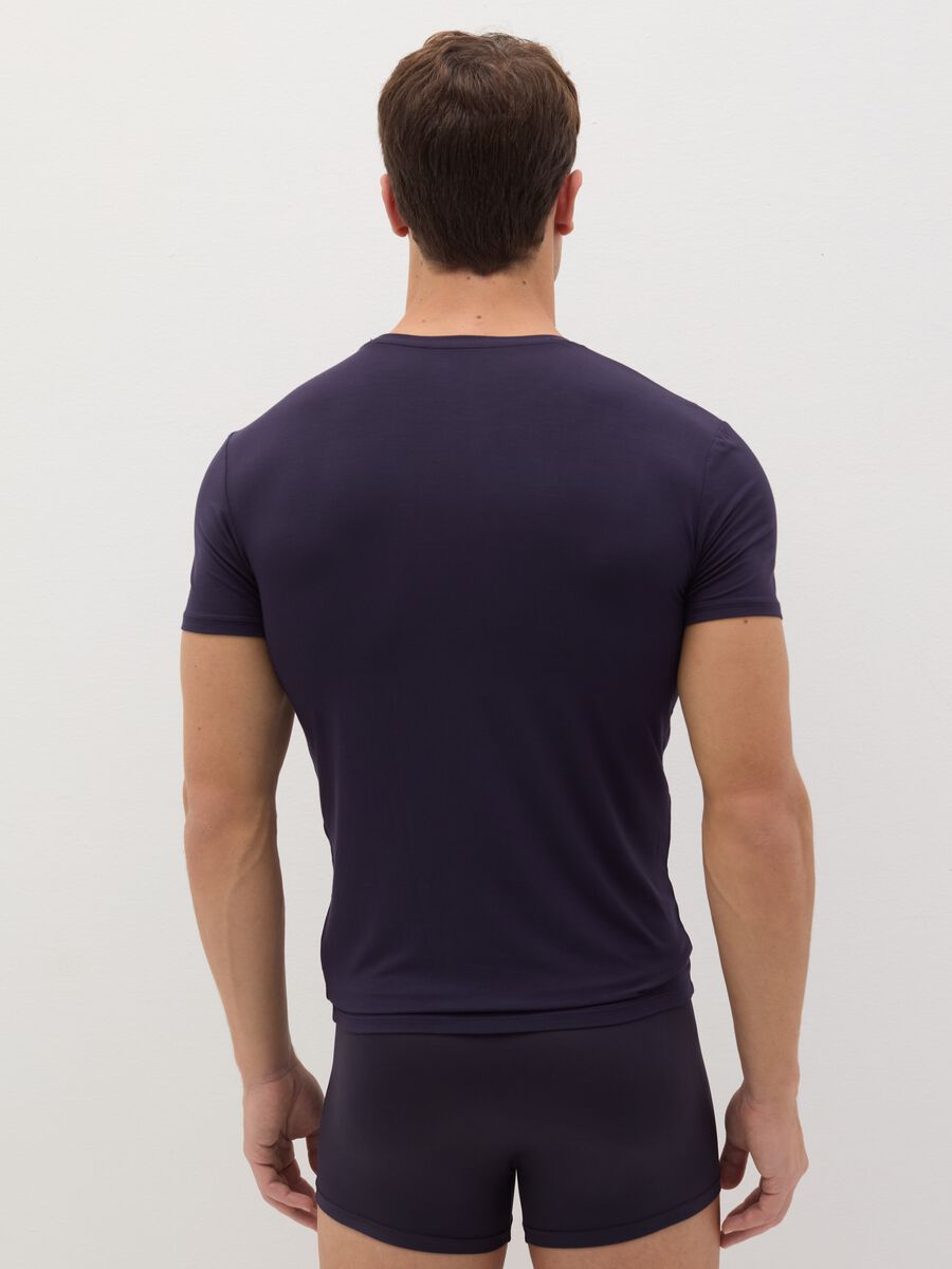 Stretch modal undershirt with round neck_2