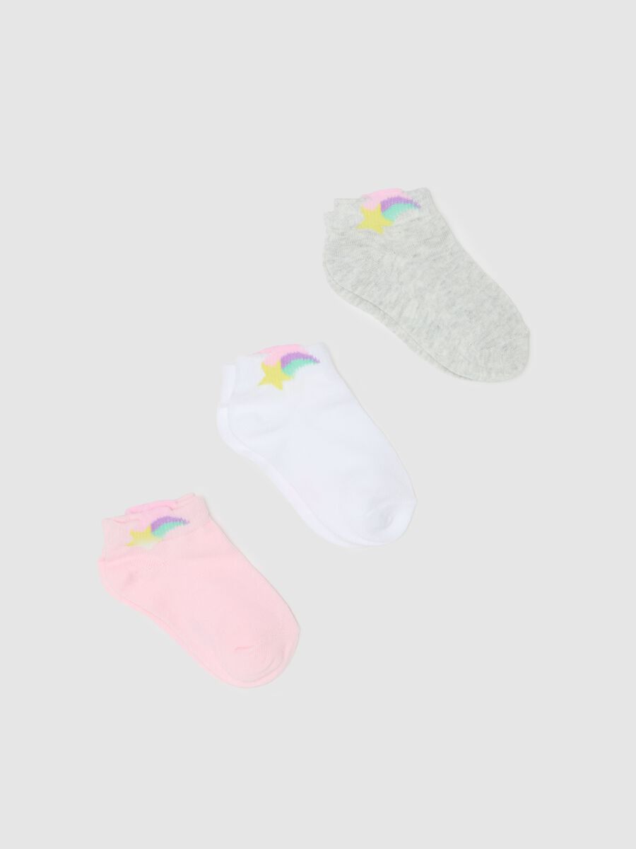 Three-pack shoe liners with shooting star design_0