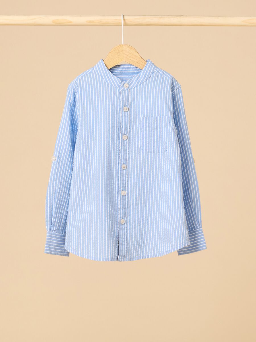 Striped cotton shirt_0
