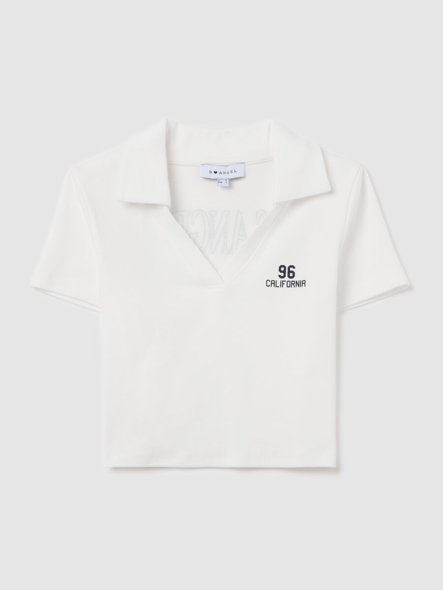 T-shirt with polo neck_4