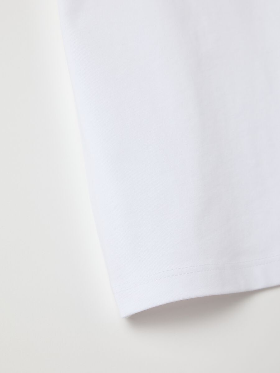 Pure cotton white t-shirt for girls_2