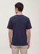 Blue pure cotton crew-neck T-shirt, relaxed fit_2